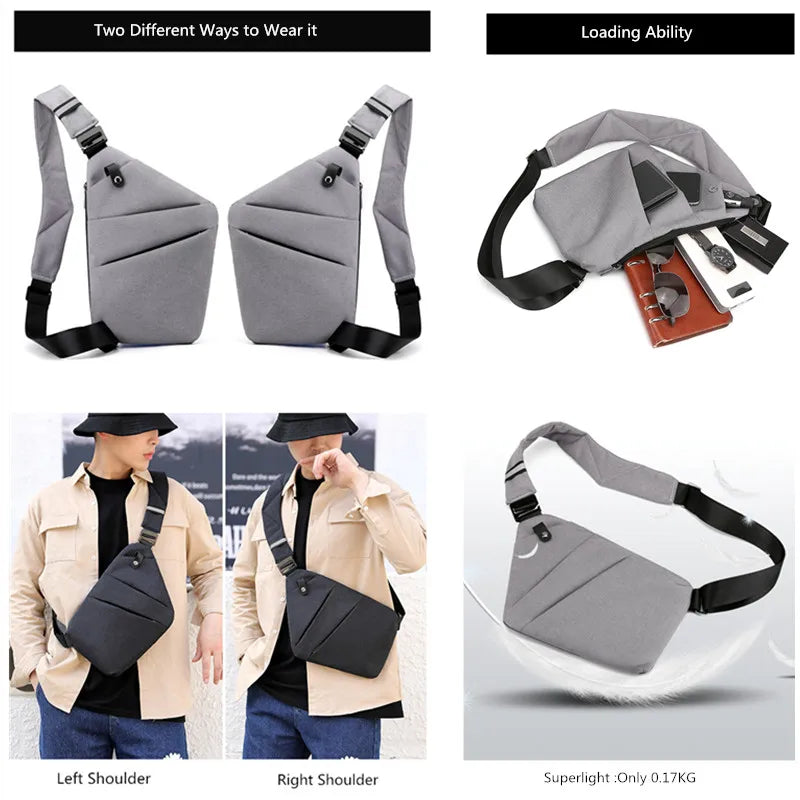 Ultra Thin Anti-Theft Cross Body Sling Bag for Travel