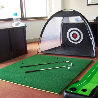 Golf Practice Net for Indoors and Outdoors | Turf hitting Mat