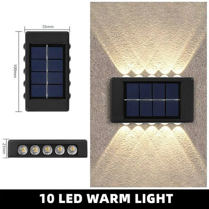 Solar Outdoor Waterproof Wall Lamp For Garden or Balcony