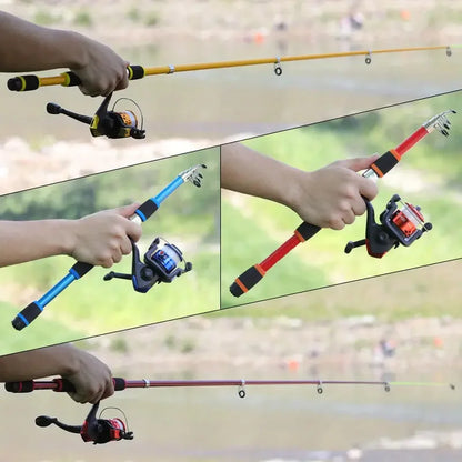 Telescopic Fishing Rod And Spinning Reel Set