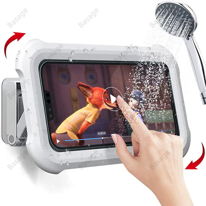 Wall Mounted Waterproof Shower Phone Holder