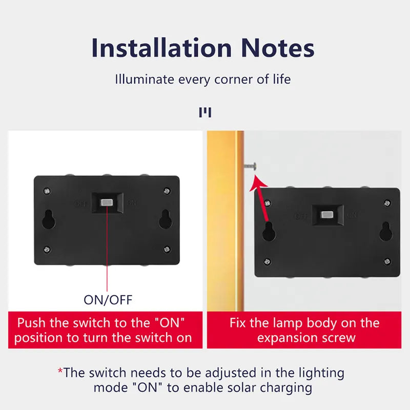 Solar Outdoor Waterproof Wall Lamp For Garden or Balcony