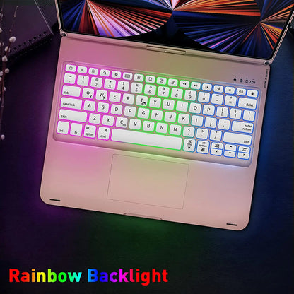 Rotatable Backlit Keyboard For iPad 10th Generation 10.9"