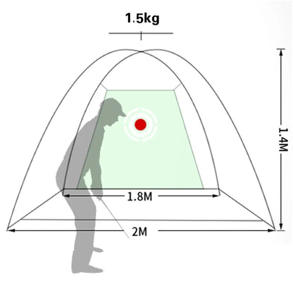 Golf Practice Net for Indoors and Outdoors | Turf hitting Mat