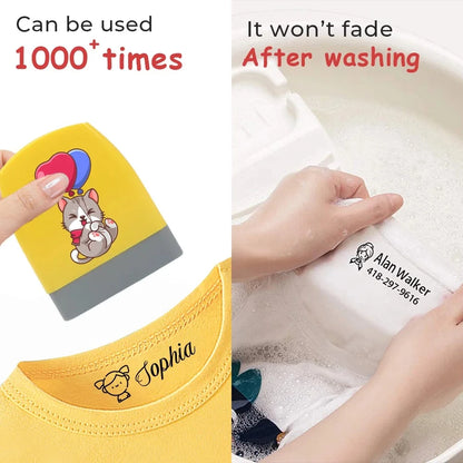 Customized Waterproof Name Stamp For Children's Clothes