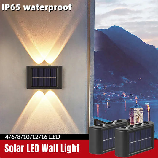 Solar Outdoor Waterproof Wall Lamp For Garden or Balcony