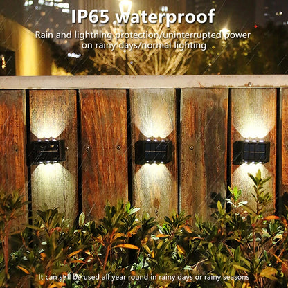 Solar Outdoor Waterproof Wall Lamp For Garden or Balcony